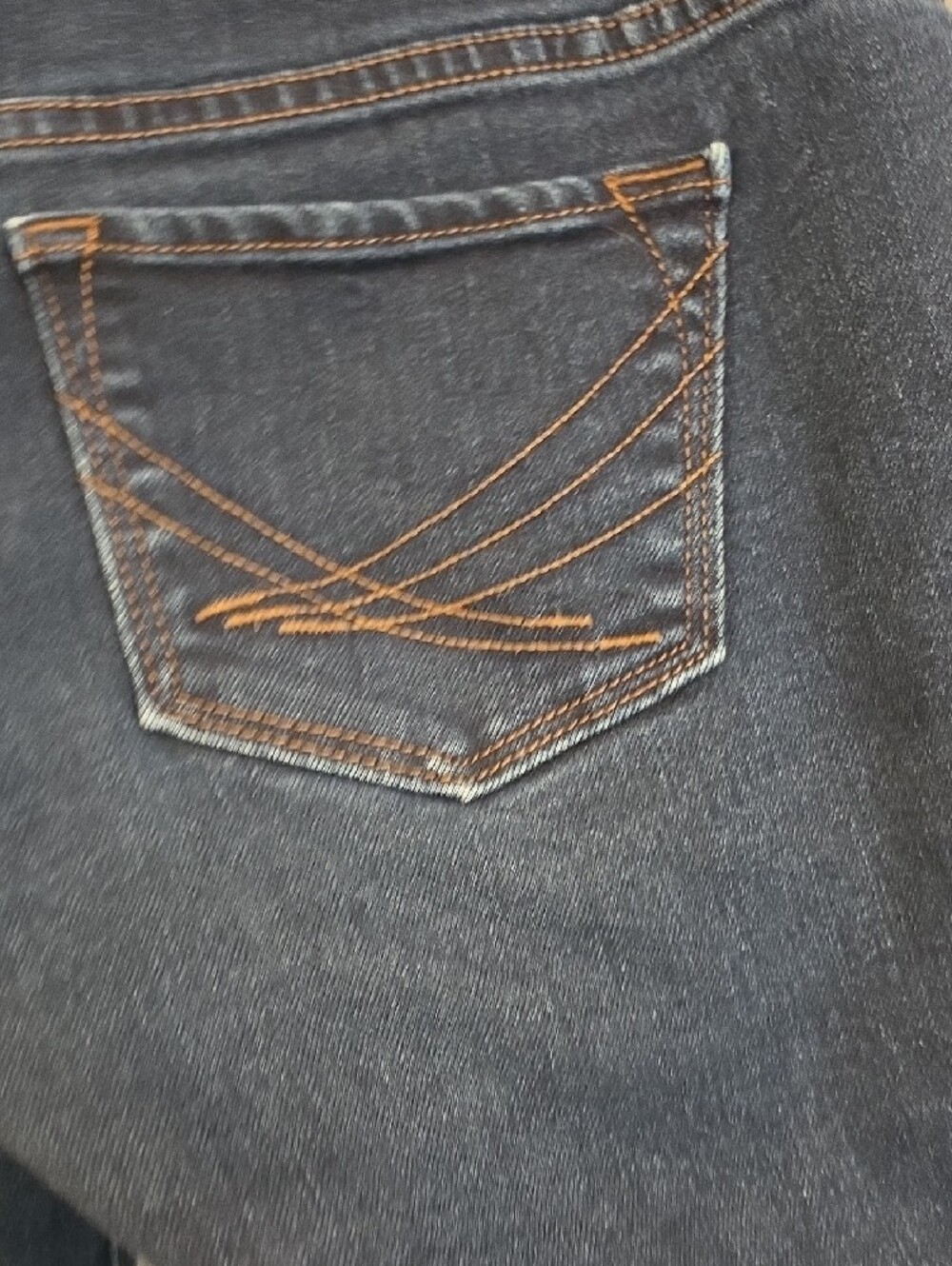Women's Dark Blue Skinny Jeans - Stretch Slim Fit - Picture 8 of 8